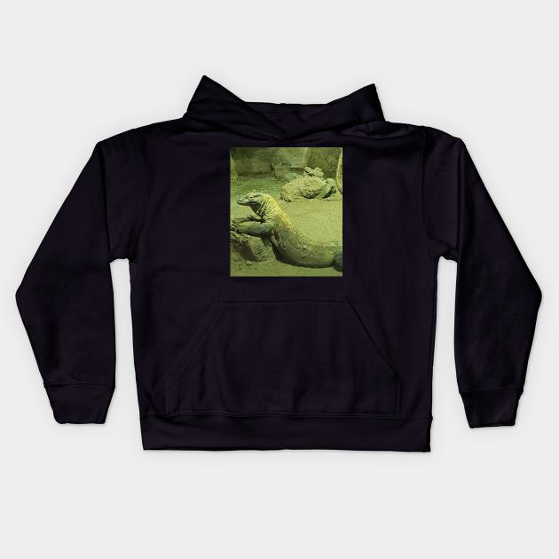 Komodo dragon Kids Hoodie by Sharonzoolady